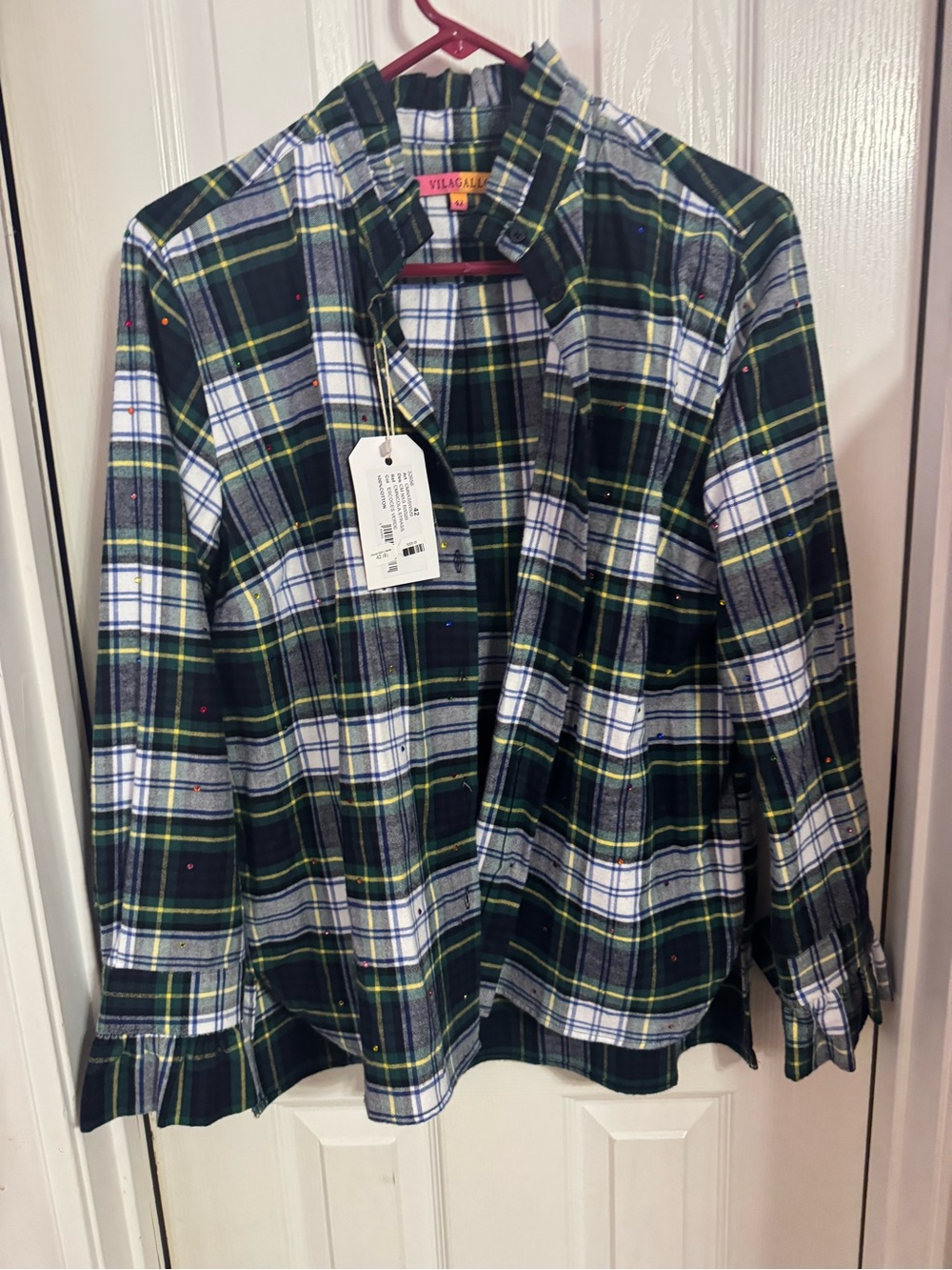 Vilagallo Plaid Button-Up